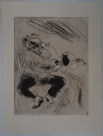 版画 Chagall - La rage de dents (Mal de dents)