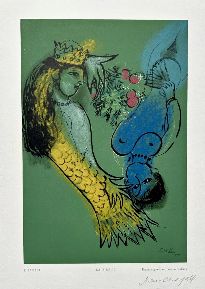 木刻 Chagall - La Sirene