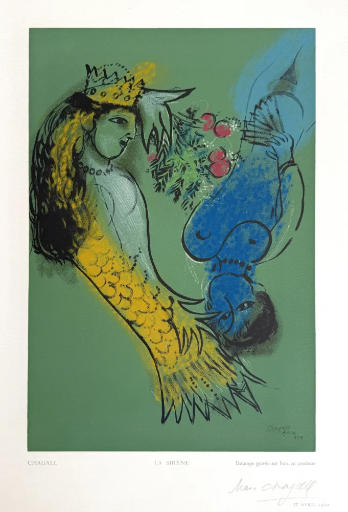 木刻 Chagall - La Sirene