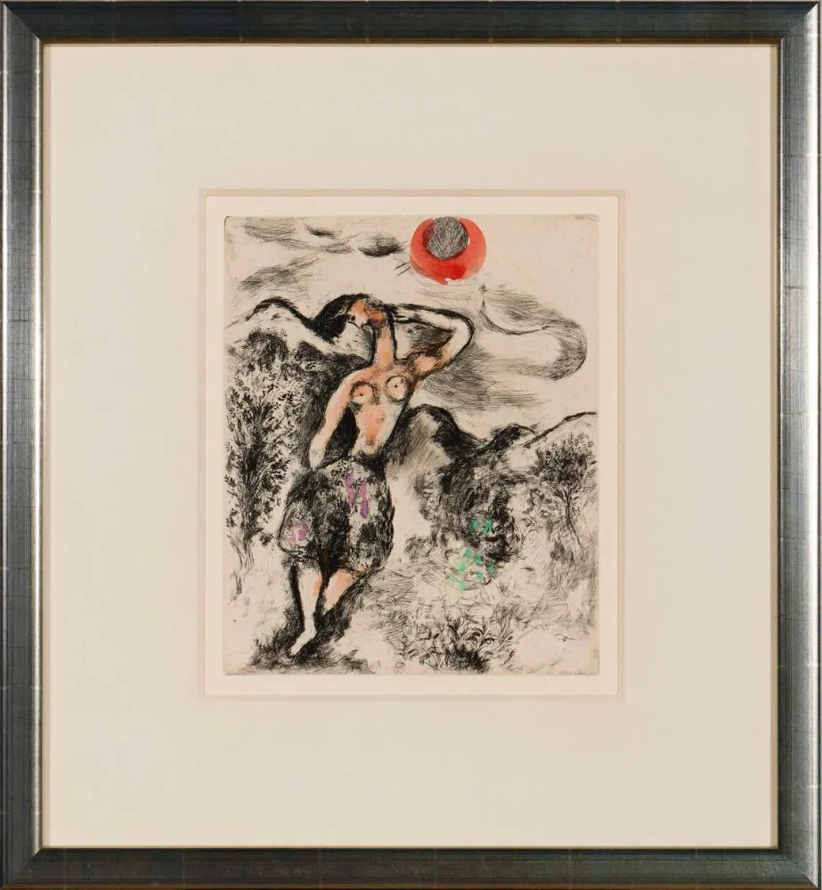 蚀刻版画 Chagall - La Souris Metamorphosée en Fille (The Mouse Transformed into a Girl)