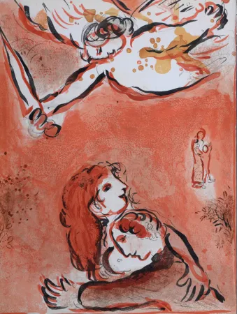 石版画 Chagall - La Vierge d'Israël, 1960