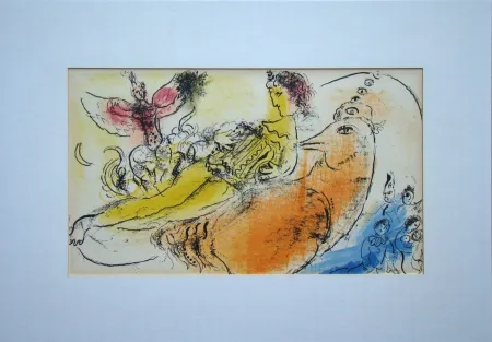 石版画 Chagall - L'Accordéoniste