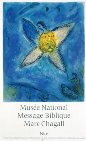 石版画 Chagall - LAnge au Chandelier