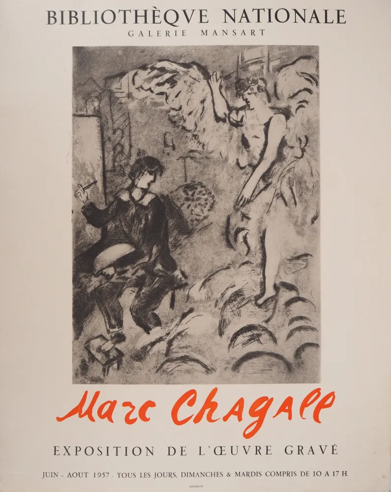 插图书 Chagall - L'Apparition, Peintre et ange