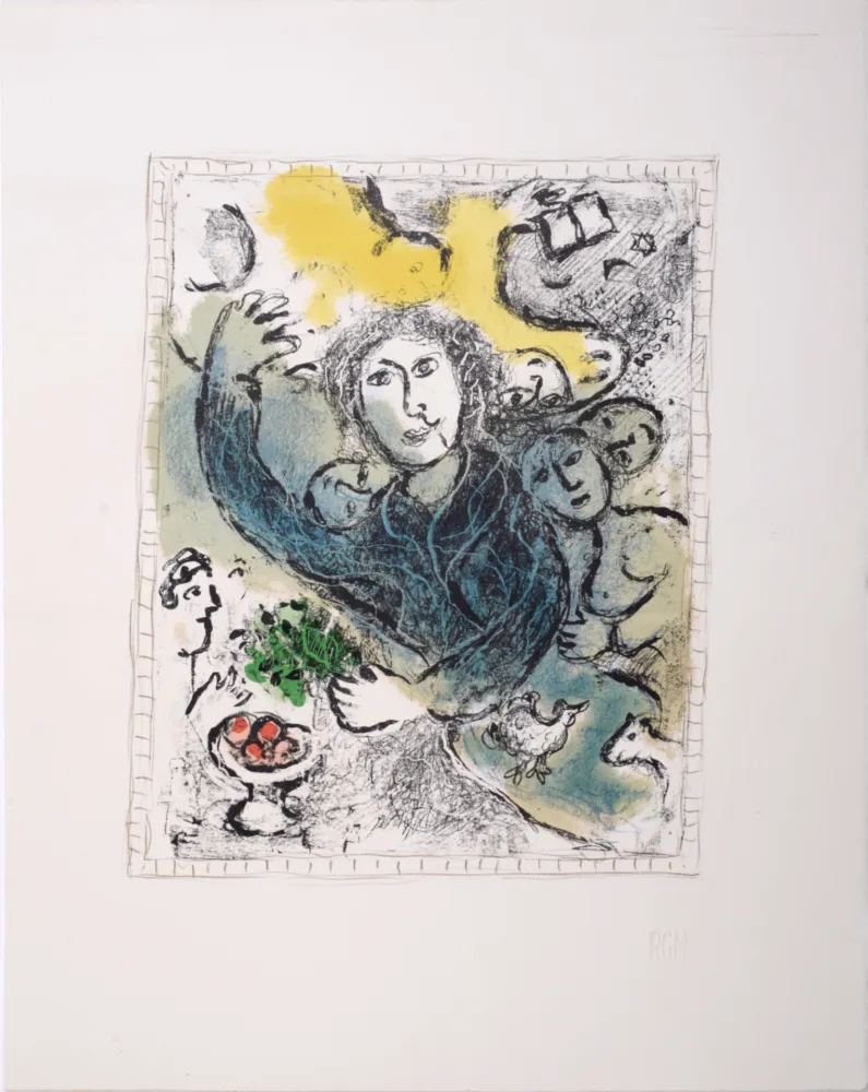 石版画 Chagall - L'Artiste II, 1978 - Very scarce!