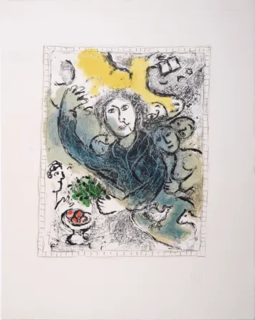 石版画 Chagall - L'Artiste II, 1978 - Very scarce!