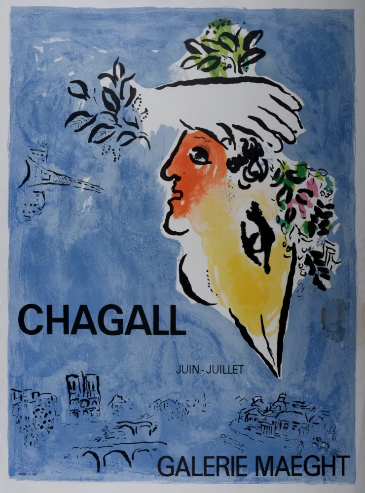 无技术 Chagall - Le Ciel Bleu, Galerie Maeght, 1964