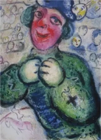 石版画 Chagall - Le Cirque, planche 16