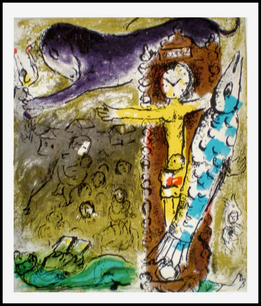 石版画 Chagall - LE CRISTAL HORLOGE