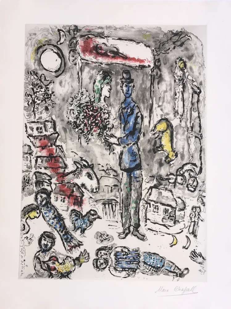 版画 Chagall - Le Mariage (The Wedding)