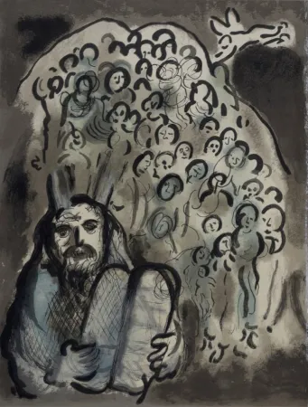 石版画 Chagall - Le message biblique