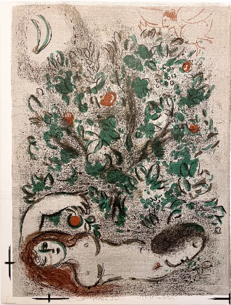石版画 Chagall - LE PARADIS (II) (Dessins pour la Bible, 1960)