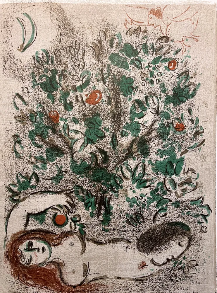 石版画 Chagall - LE PARADIS (II) (Dessins pour la Bible, 1960)