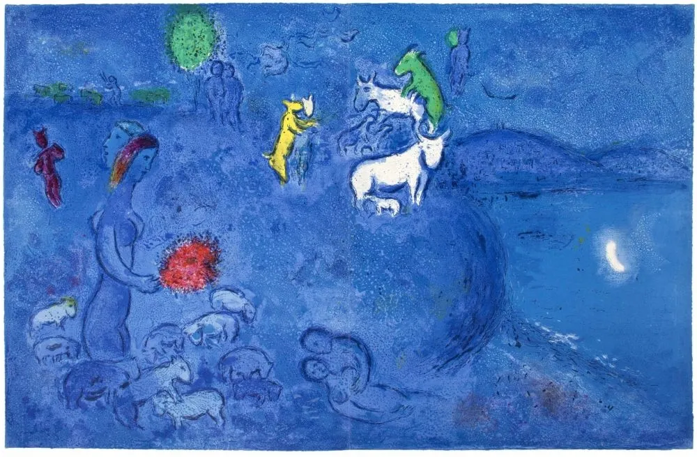 石版画 Chagall - LE PRINTEMPS (Daphnis et Chloé - 1961)