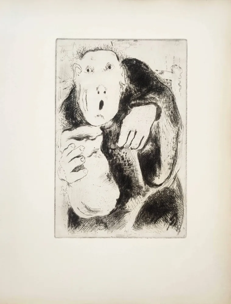 蚀刻版画 Chagall - Le Sept Péchés Capitaux