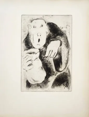 蚀刻版画 Chagall - Le Sept Péchés Capitaux