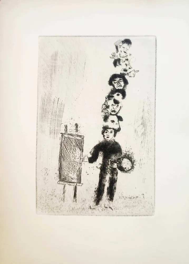 蚀刻版画 Chagall - Le Sept Péchés Capitaux