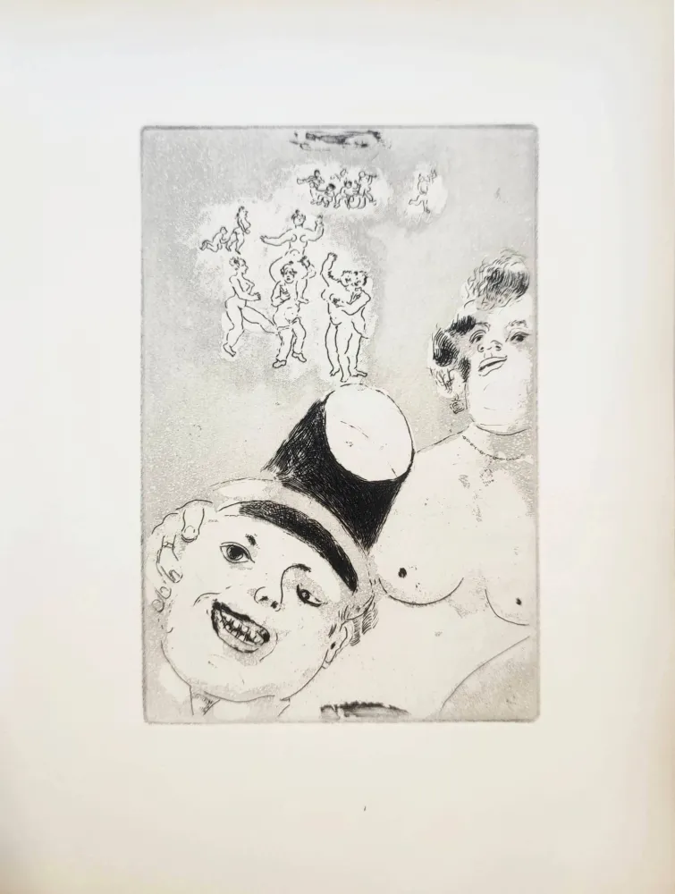 蚀刻版画 Chagall - Le Sept Péchés Capitaux