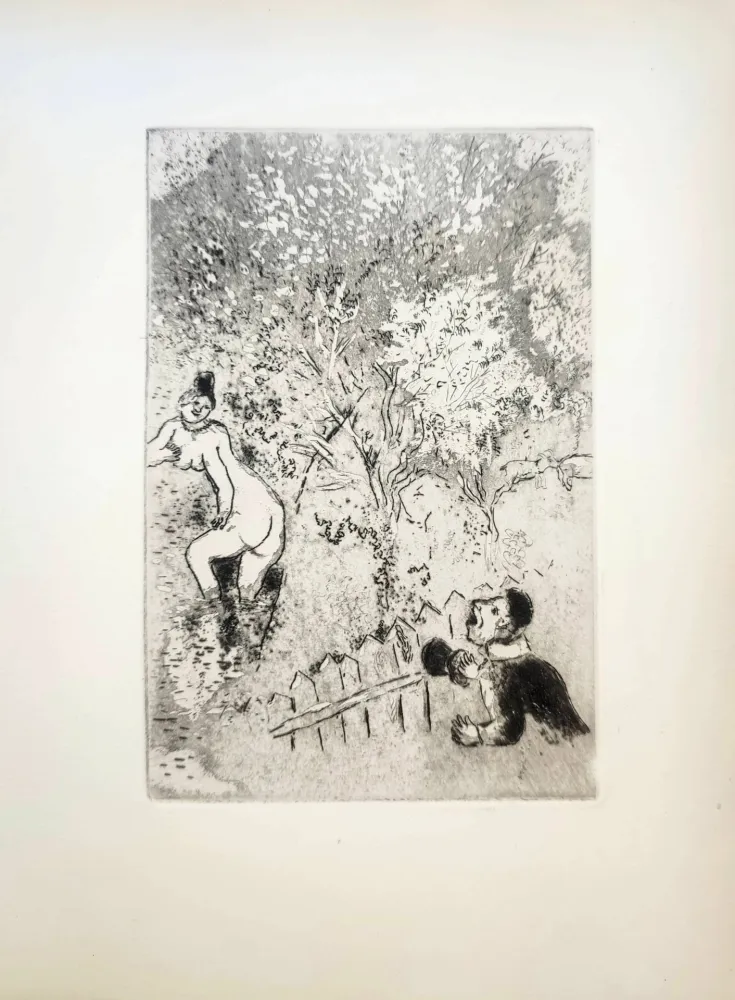 蚀刻版画 Chagall - Le Sept Péchés Capitaux