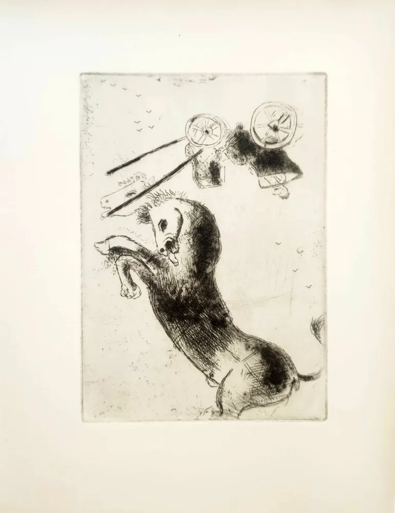 蚀刻版画 Chagall - Le Sept Péchés Capitaux