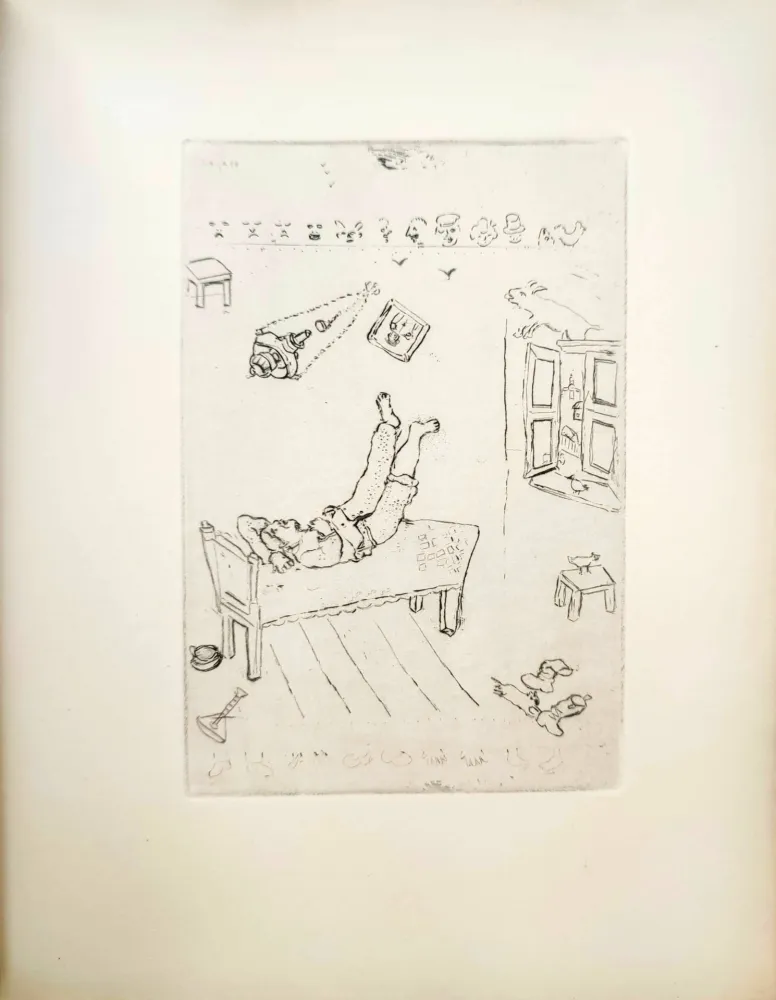 蚀刻版画 Chagall - Le Sept Péchés Capitaux