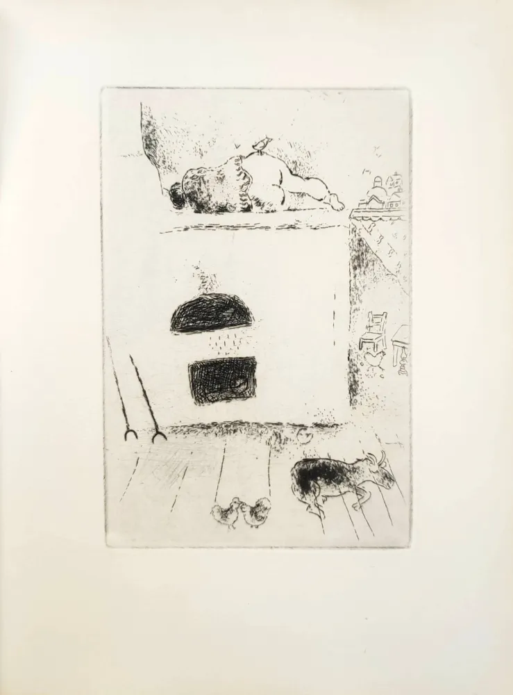 蚀刻版画 Chagall - Le Sept Péchés Capitaux