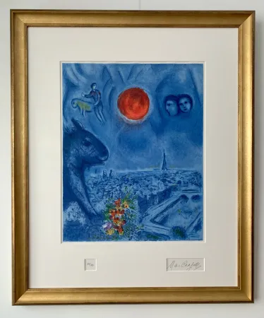 石版画 Chagall - Le Soleil de Paris