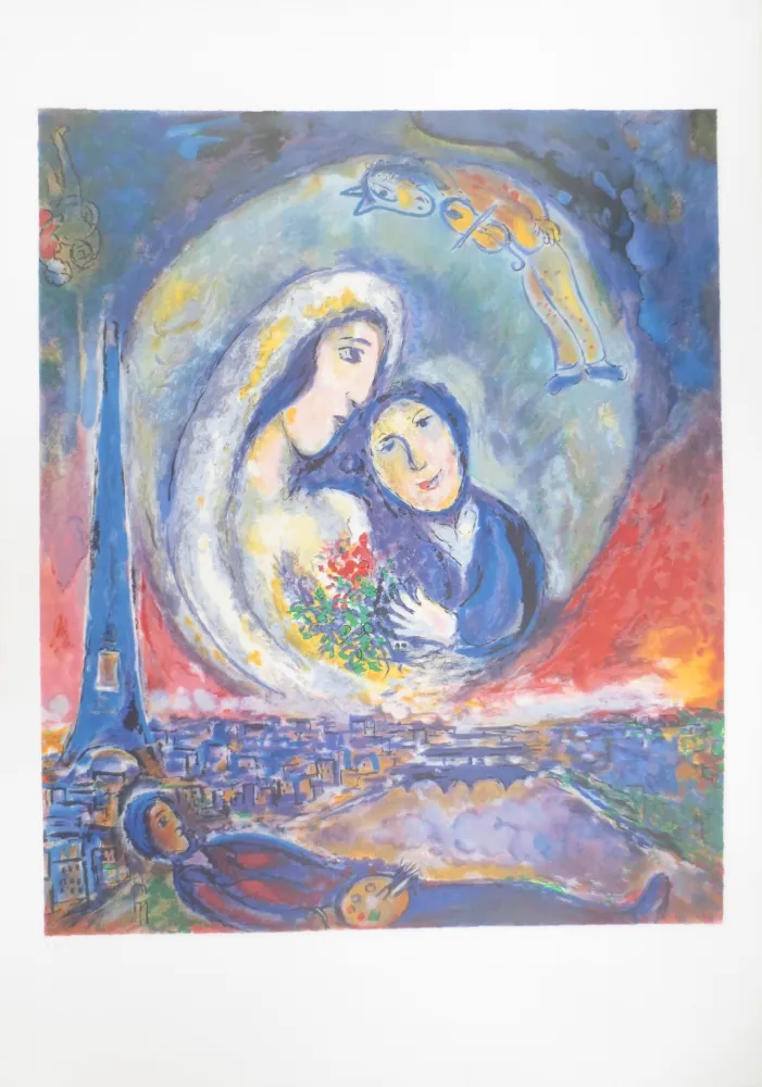 石版画 Chagall - Le songe