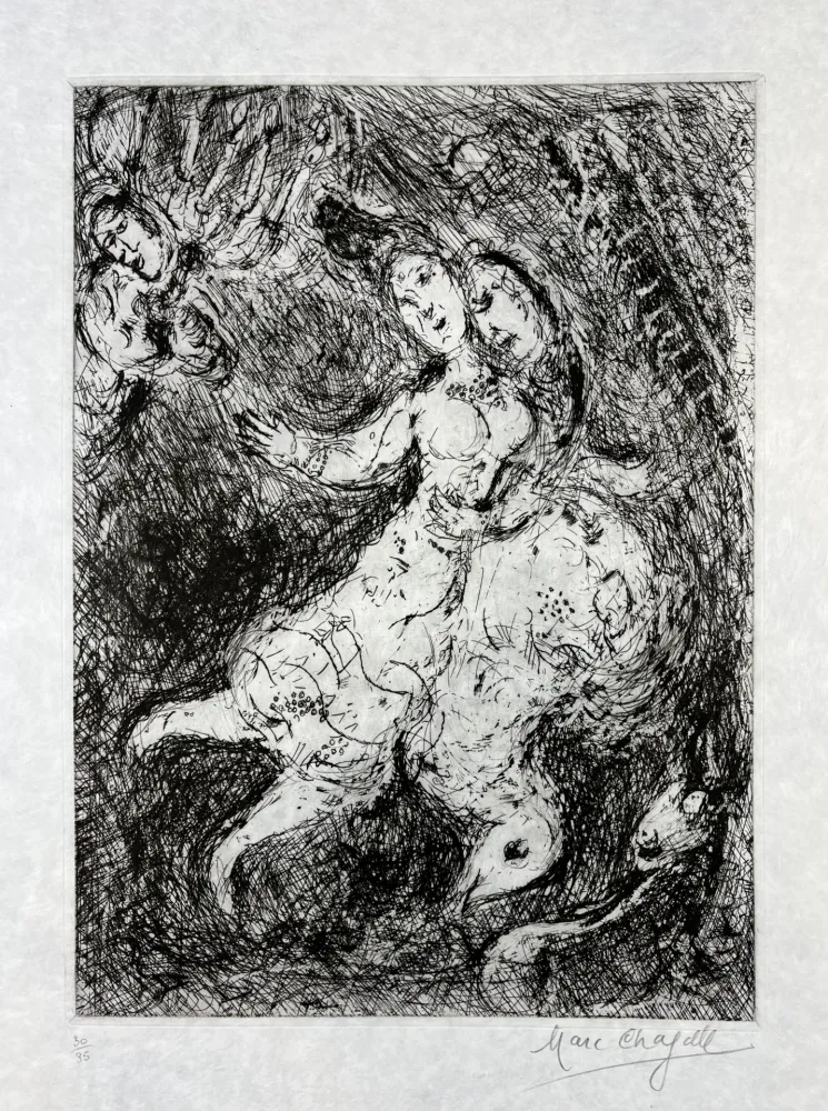 蚀刻版画 Chagall - L’envolée