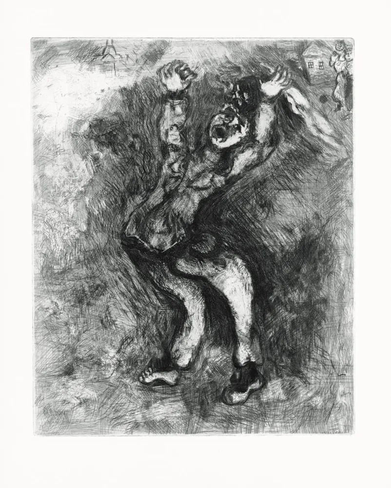 蚀刻版画 Chagall - Les Fables de La Fontaine