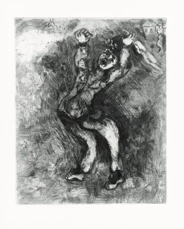 蚀刻版画 Chagall - Les Fables de La Fontaine
