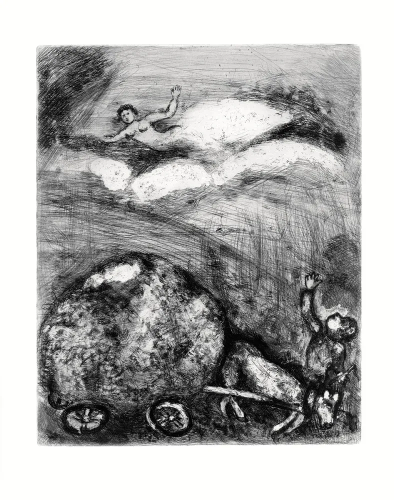 蚀刻版画 Chagall - Les Fables de La Fontaine