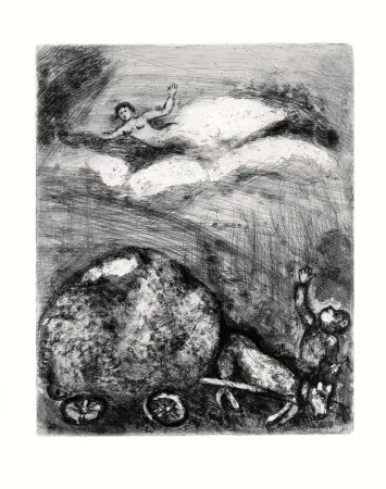蚀刻版画 Chagall - Les Fables de La Fontaine