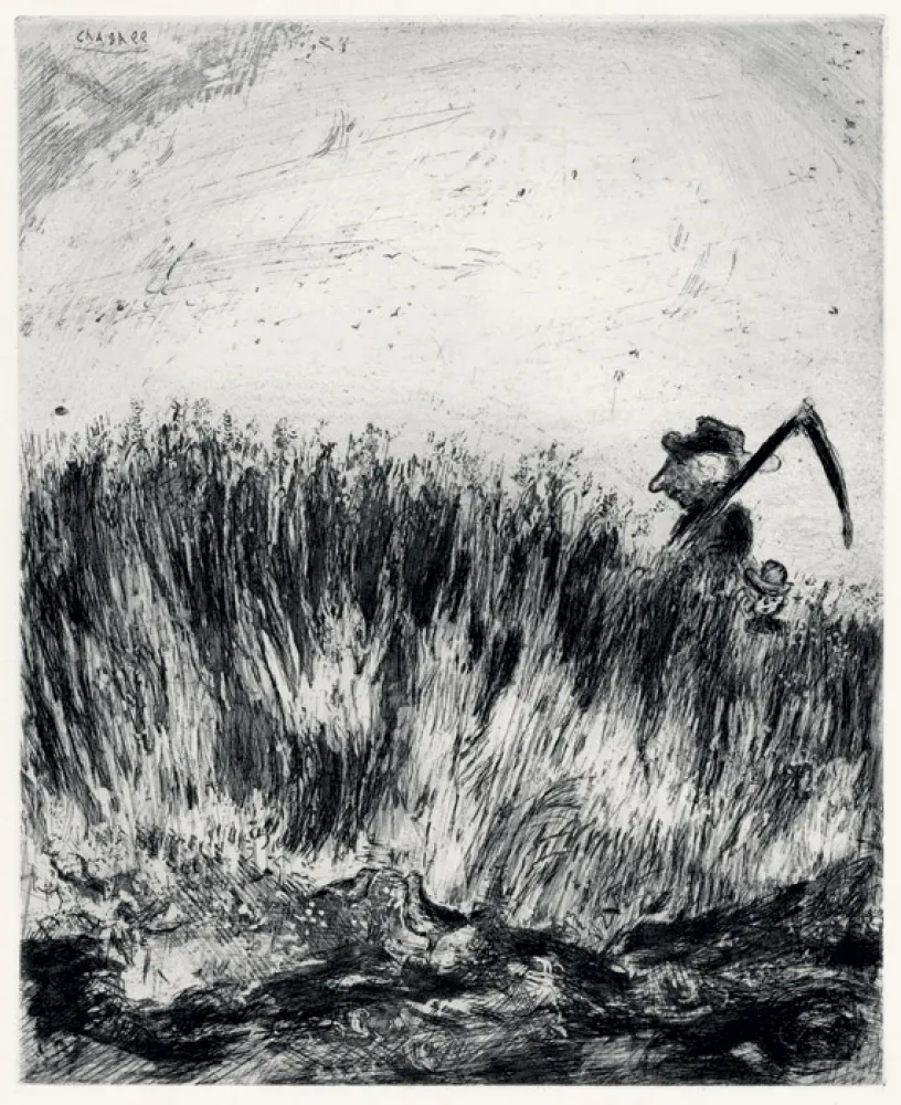 蚀刻版画 Chagall - Les Fables de La Fontaine