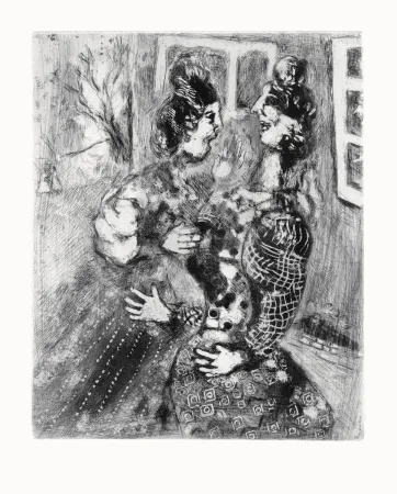 蚀刻版画 Chagall - Les Fables de La Fontaine