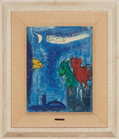 石版画 Chagall - Les Monstres de Notre-Dame