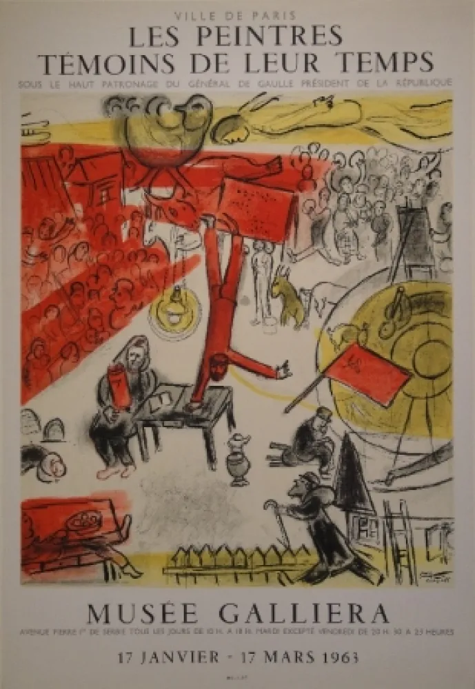 石版画 Chagall - Les peintres témoins de leur temps