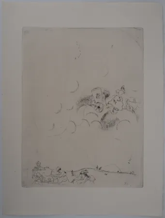版画 Chagall - Les rêves de Tchitchikov