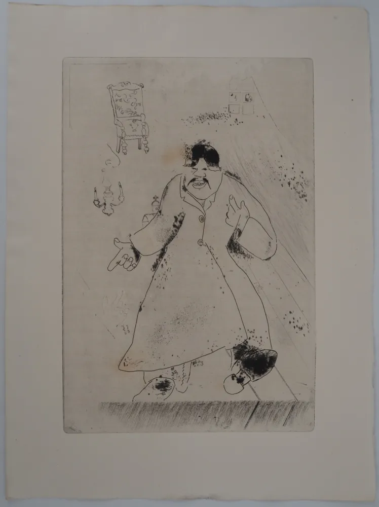 版画 Chagall - L'hôte (L'intendant)