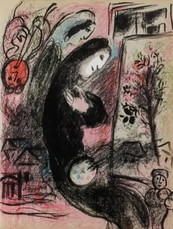 石版画 Chagall - L'inspiré