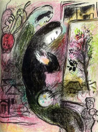 石版画 Chagall - L'Inspire M. 398