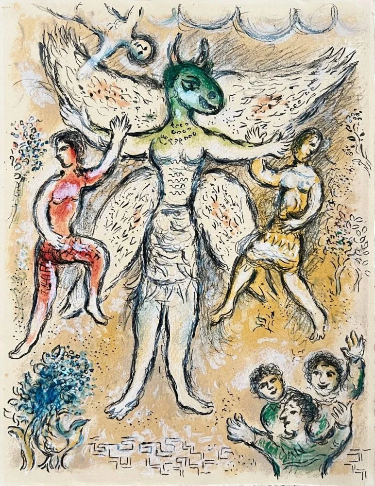 石版画 Chagall - L'Odyssée, Planche 17