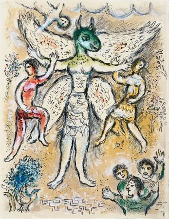 石版画 Chagall - L'Odyssée, Planche 17