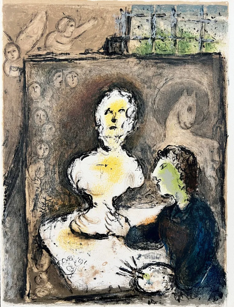 石版画 Chagall - L'Odyssée, Planche I