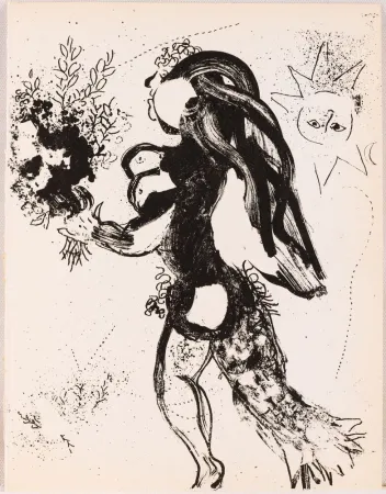 石版画 Chagall - L'offrande