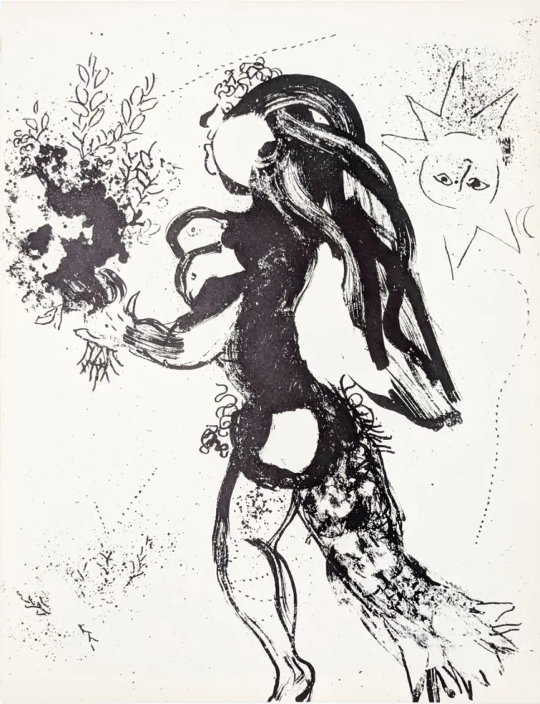 石版画 Chagall - L'offrande