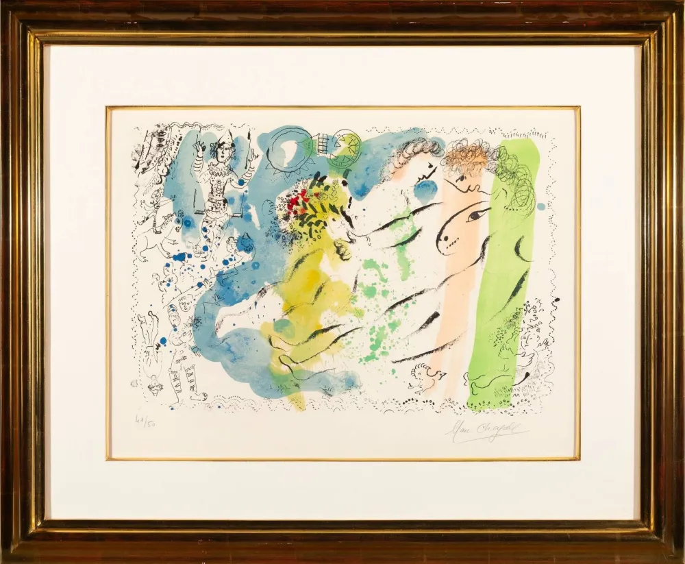 石版画 Chagall - Lumiere du cirque (The Light of the Circus)