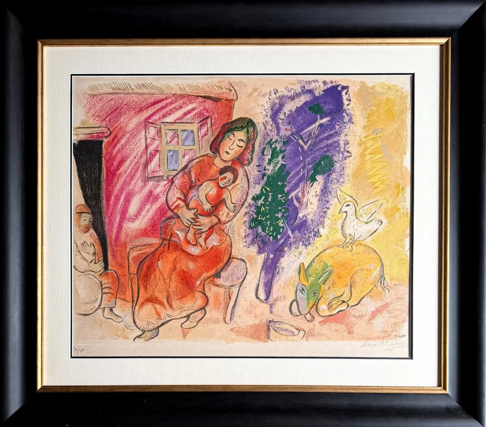 石版画 Chagall - Maternité