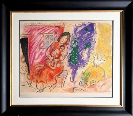 石版画 Chagall - Maternité