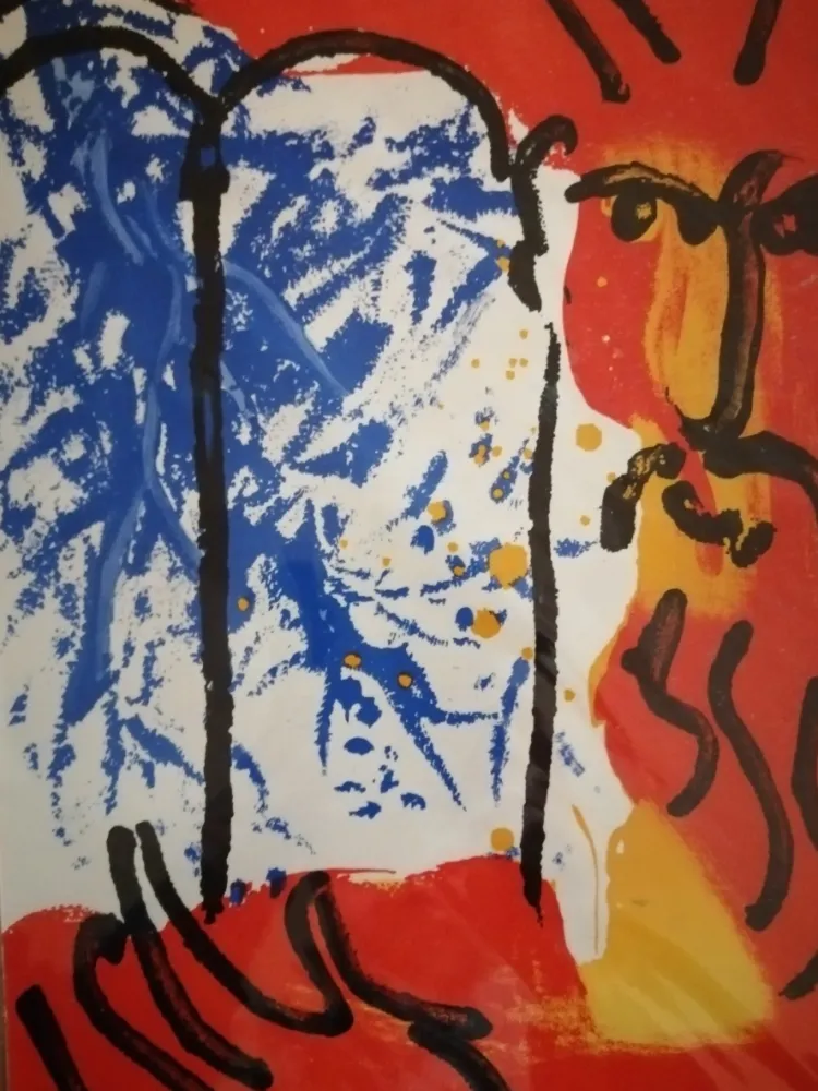 石版画 Chagall - Moise